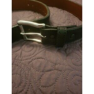 Bullhide Belts The Eastwood Black Stitched Leather Gun Belt Max Thick 1.50" 48"